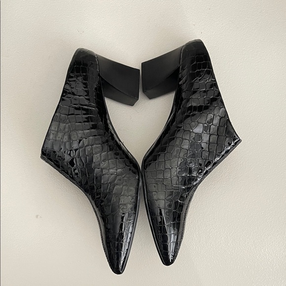 AGL est. 1958  Italy Attilio Giusti Leombruni Black  Mules Heels - Picture 4 of 13